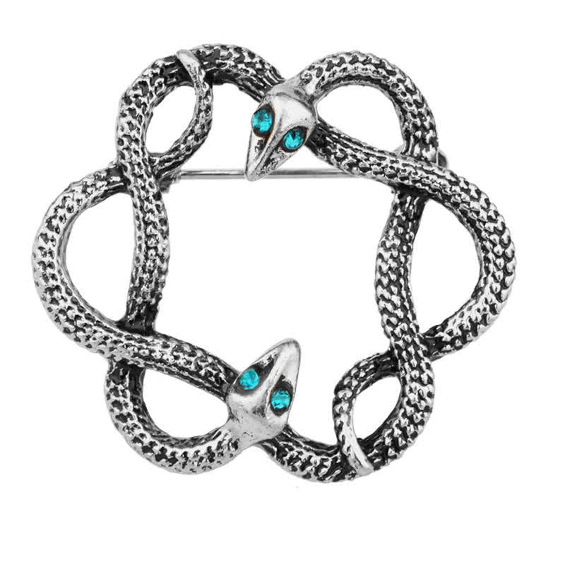 Men's Bending Creep Cobra Snake Brooch - image 7