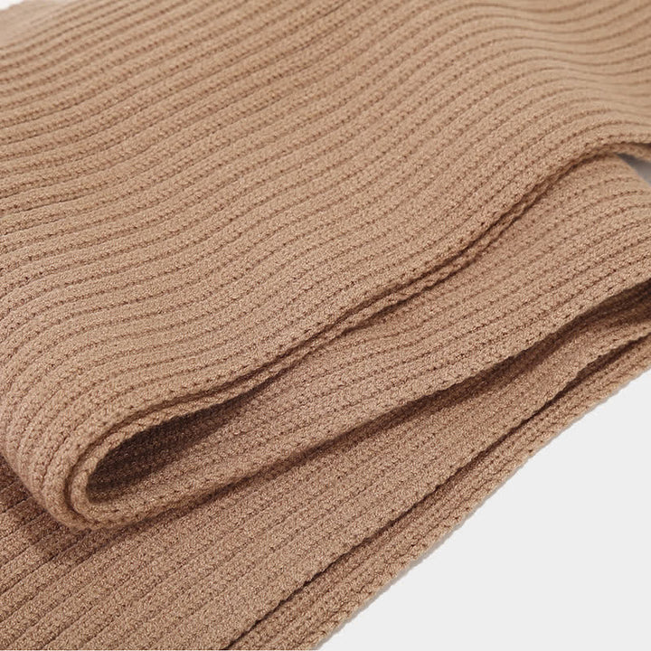 3Pcs Unisex Classic Versatile Hat Scarf Gloves Set - image 8