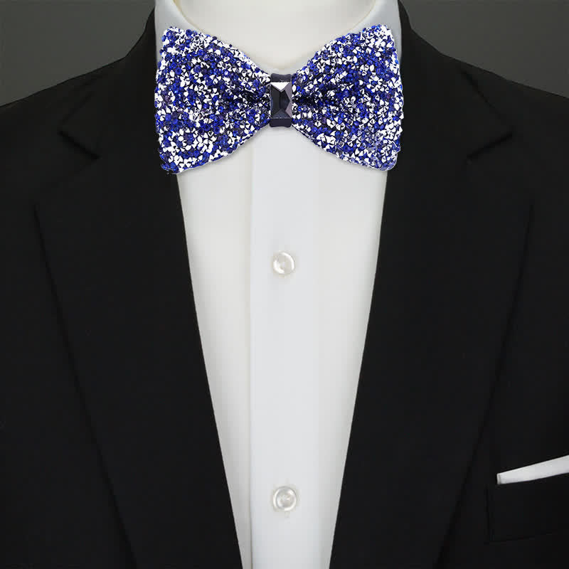 Men's Sparkle Star Glitter Crystal Bow Tie - image 0