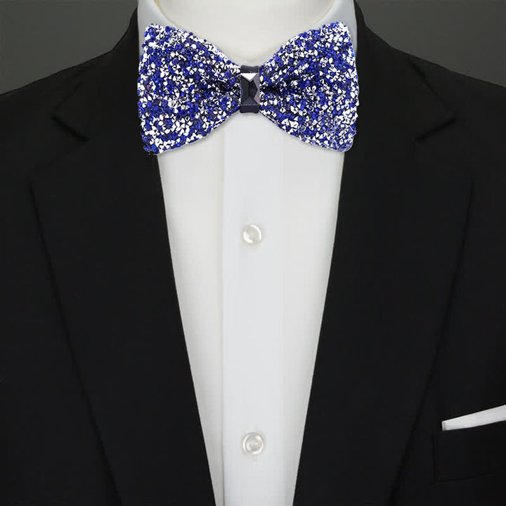 Men's Sparkle Star Glitter Crystal Bow Tie - image 0