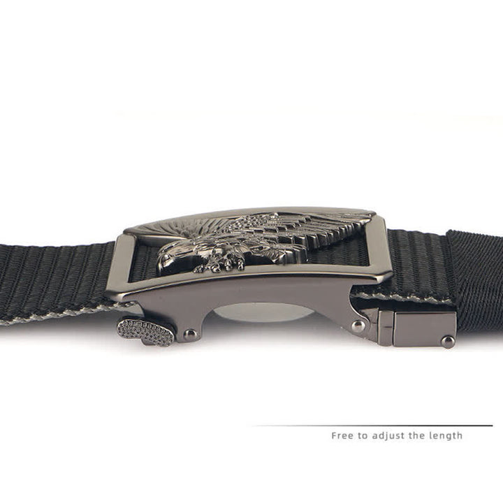 Men's Soaring Hawk Eagle Double-Sided Nylon Belt - image 3