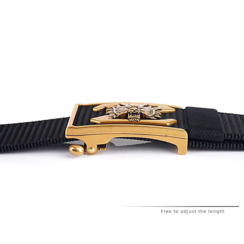 Men's Z Letter Mighty Dragon Nylon Belt - image 5