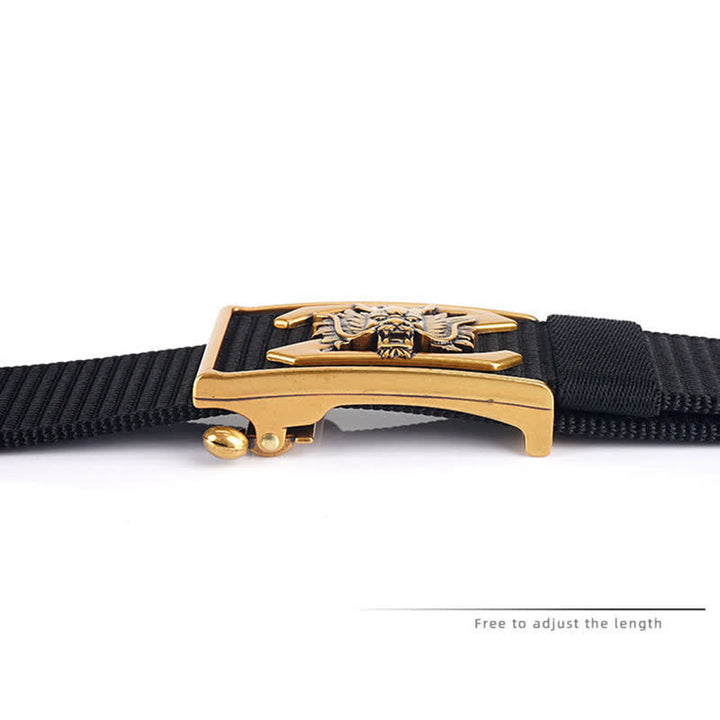 Men's Z Letter Mighty Dragon Nylon Belt - image 5