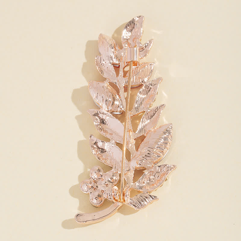 Women's Bohemian Leaves Brooch - image 2