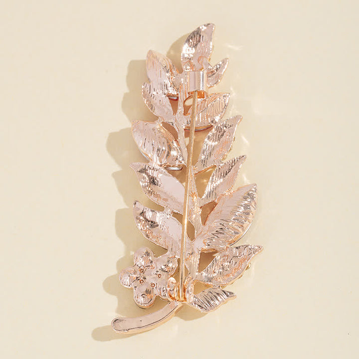 Women's Bohemian Leaves Brooch - image 2