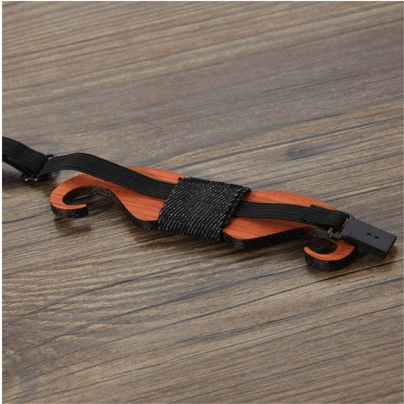 Men's Creative Funny Wooden Bow Tie - image 2