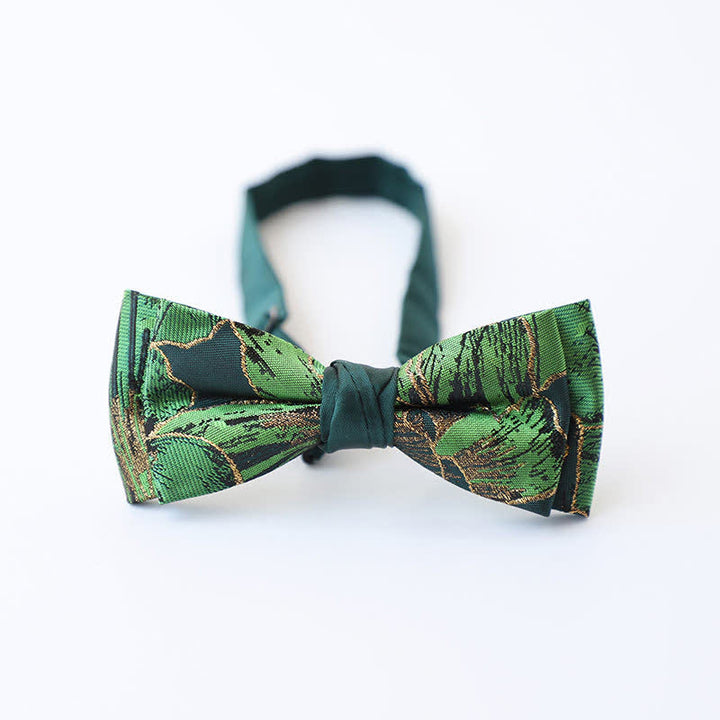 Men's Green Series Gold Tone Koi Bow Tie - Style #6 - image 13