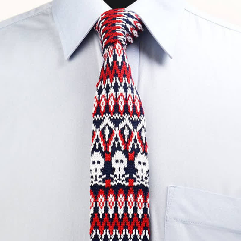 Men's Exotic Skinny Knitted Necktie - image 1