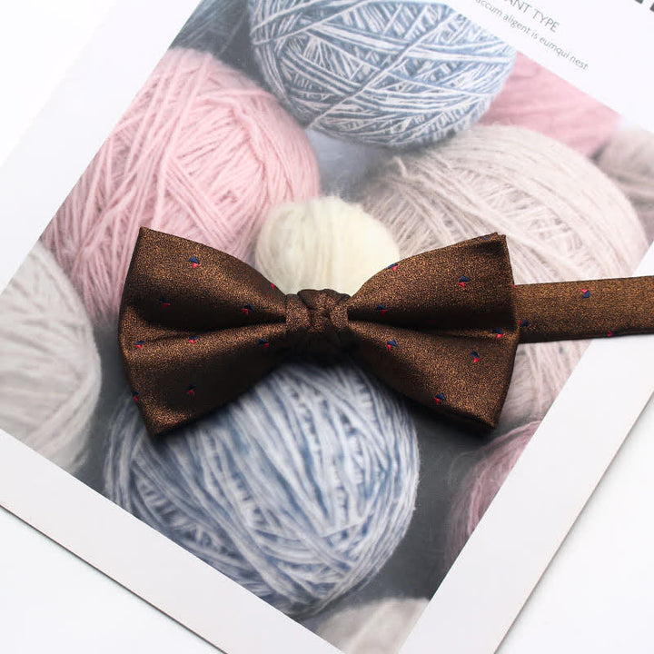 Men's Antique Yarn-dyed Jacquard Bow Tie - # 5 - image 8