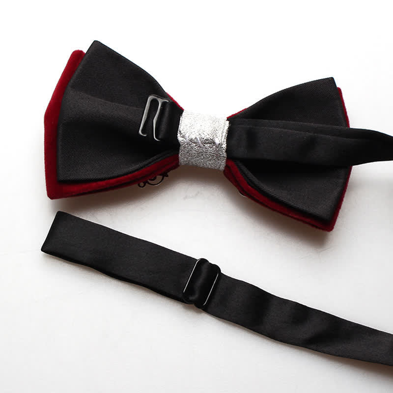 Men's Bling Mosaic Sunburst Velvet Bow Tie - image 15