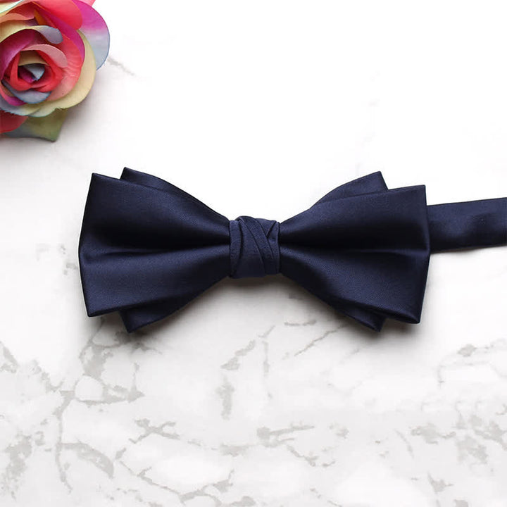 Men's Classic Party Evening Bow Tie - Navy - image 8