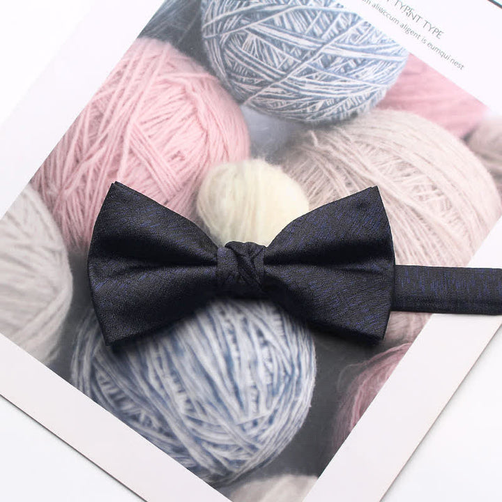 Men's Antique Yarn-dyed Jacquard Bow Tie - # 2 - image 5