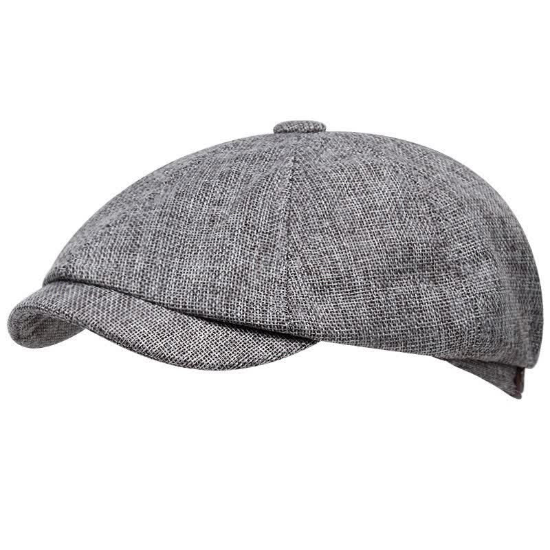 Leisure Flat Newsboy Octagonal Beret Cap - Gray - M (22"-22 7/8") - image 0