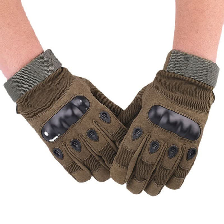 Motorcycle Riding Thicken Fleece-lined Tactical Gloves - image 2