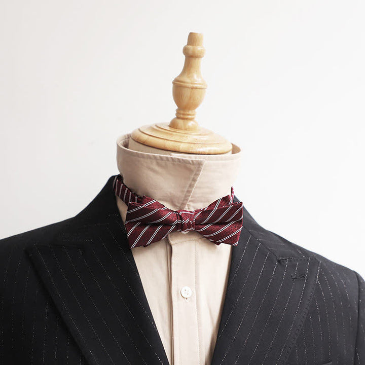 Men's Burgundy Series Gentleman Bow Tie - Style #3 - image 6