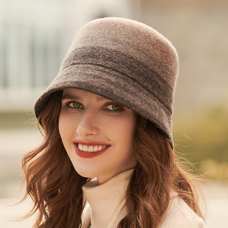 Women's Multicolored Stripes Color Block Bucket Hat - image 3