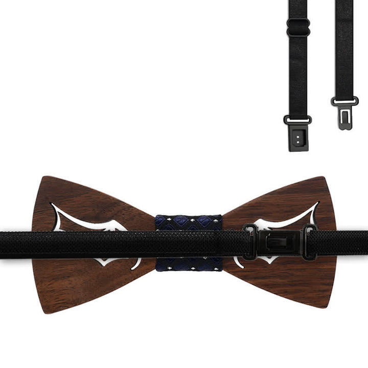3Pcs Men's Demon Wings Wooden Bow Tie Set - image 6