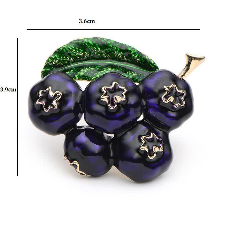Women's Fruit Of King Blueberry Brooch - image 3