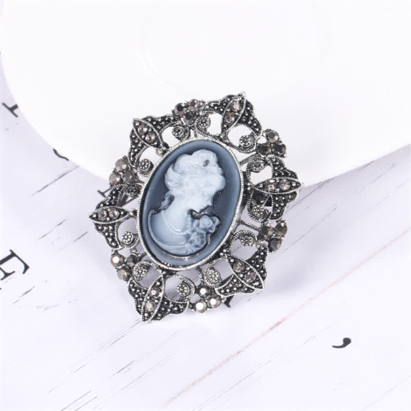 Women's Classic Cameo Victorian Brooch - image 2