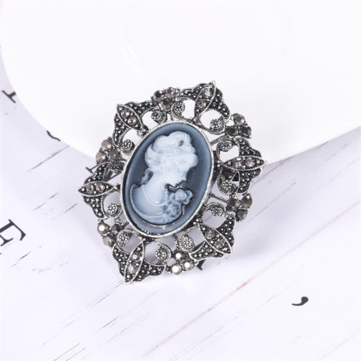 Women's Classic Cameo Victorian Brooch - image 2