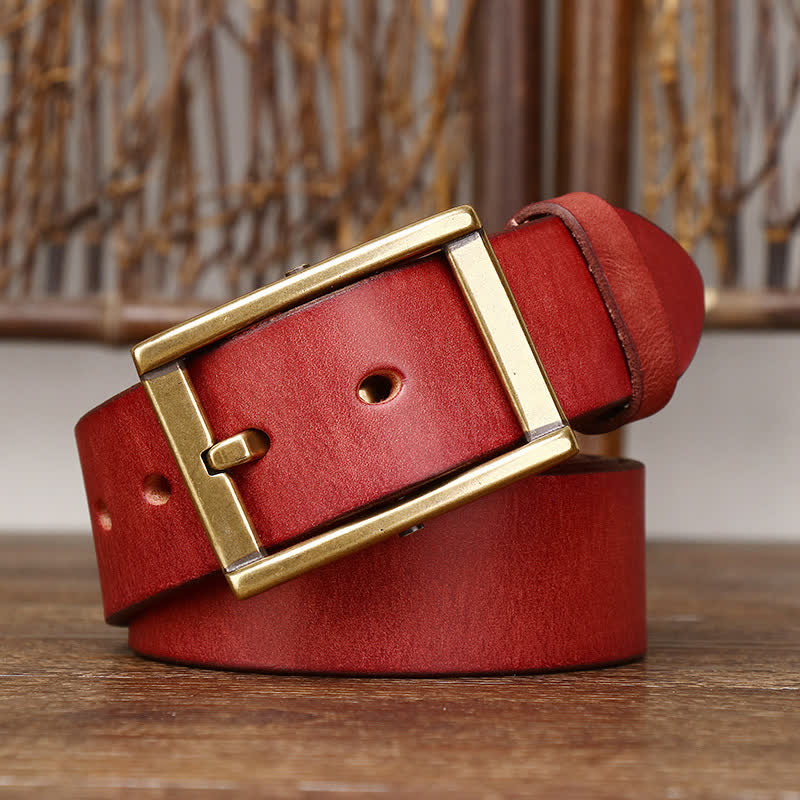 Men's Stud Detail Tough Guy Leather Belt - image 12