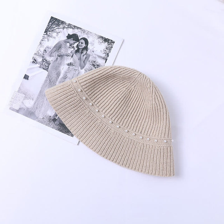 Women's Holiday Vacation Pearl Bucket Hat - White - M (22 1/2"-22 7/8") - image 2