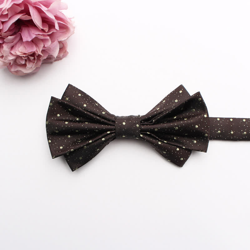Men's Fangled Jacquard Texture Suit Bow Tie - # 19 - image 21