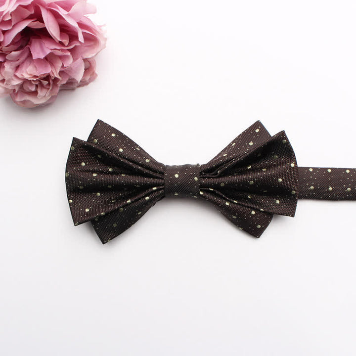Men's Fangled Jacquard Texture Suit Bow Tie - # 19 - image 21