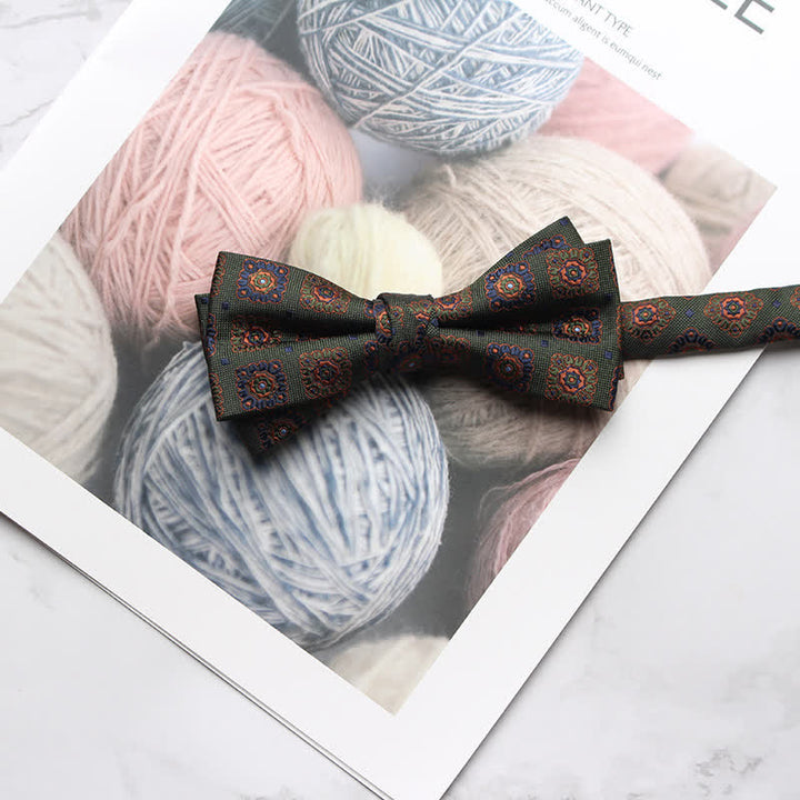 Men's Multi Styles Floral Printed Prom Bow Tie - # 7 - image 10
