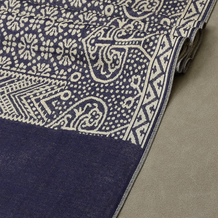 Men's Cotton Linen Lightweight Ethnic Scarf - image 6