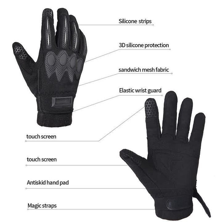 Outdoor Mountaining Full Finger Black Tactical Gloves - image 8
