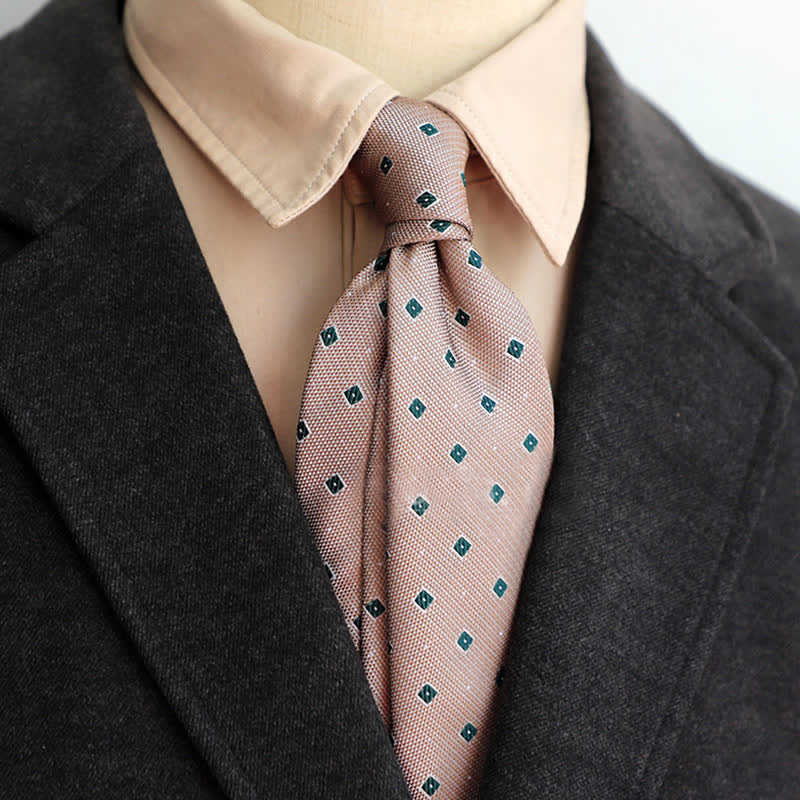 Men's Classic Elegant Floral Necktie - Pink - image 11
