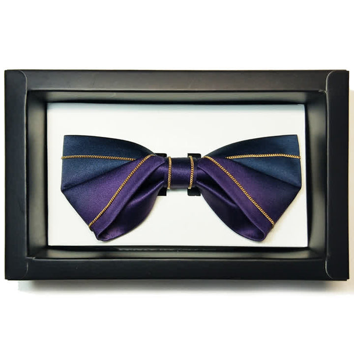 Men's Graudated Pocket Square Twist Bow Tie - image 3