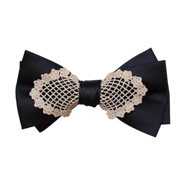 Men's Elegant Flower Lace Bow Tie - image 3