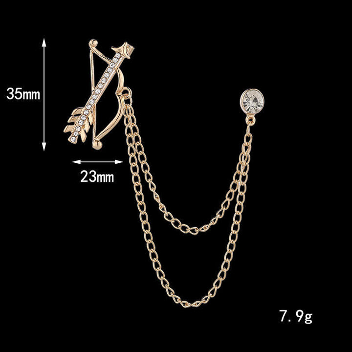 Men's Cupid Arrow Chain Brooch - image 6