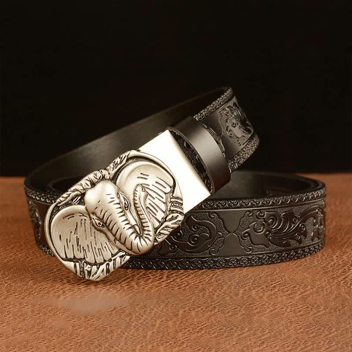 Men's Big-Eared Elephant Leather Belt - image 16