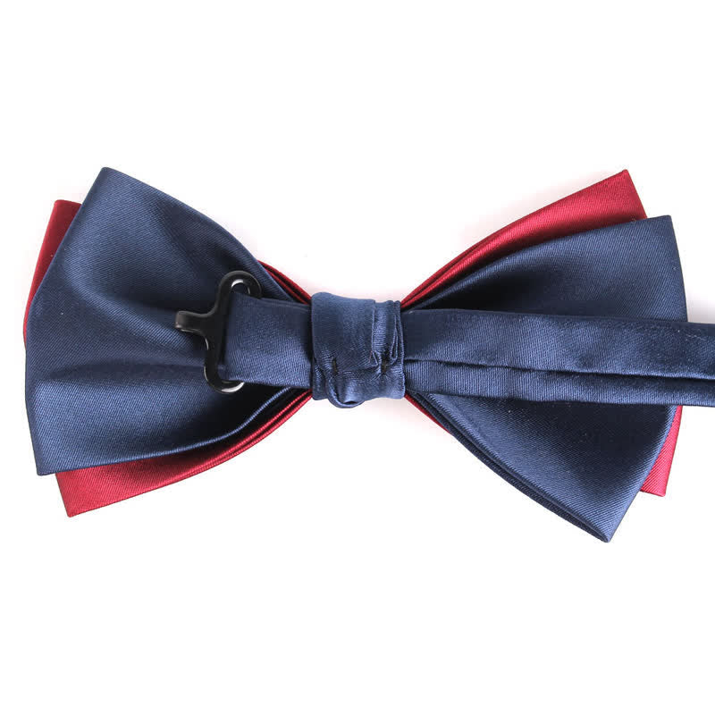 Men's Asymmetrical Two Tone Bow Tie - image 23