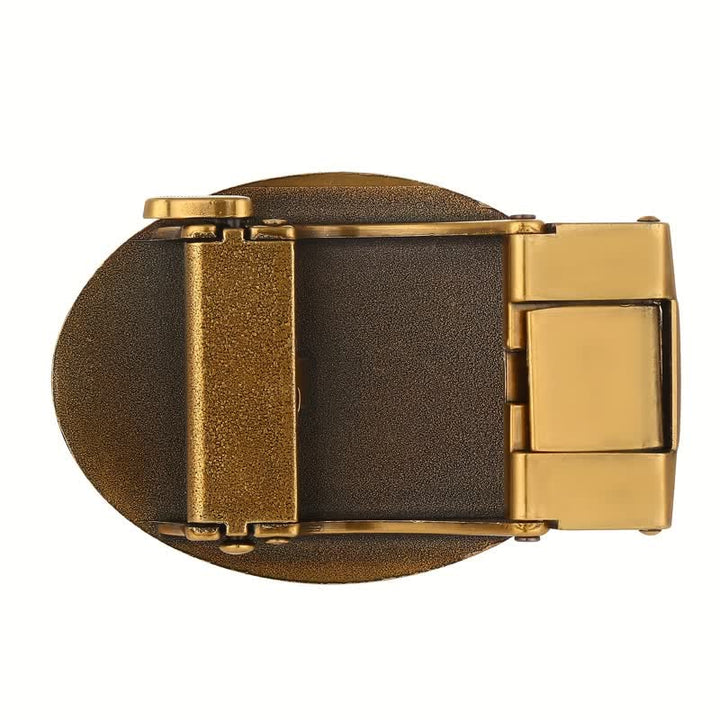 Men's DIY USA Eagle Flag Automatic Buckle Leather Belt - image 10
