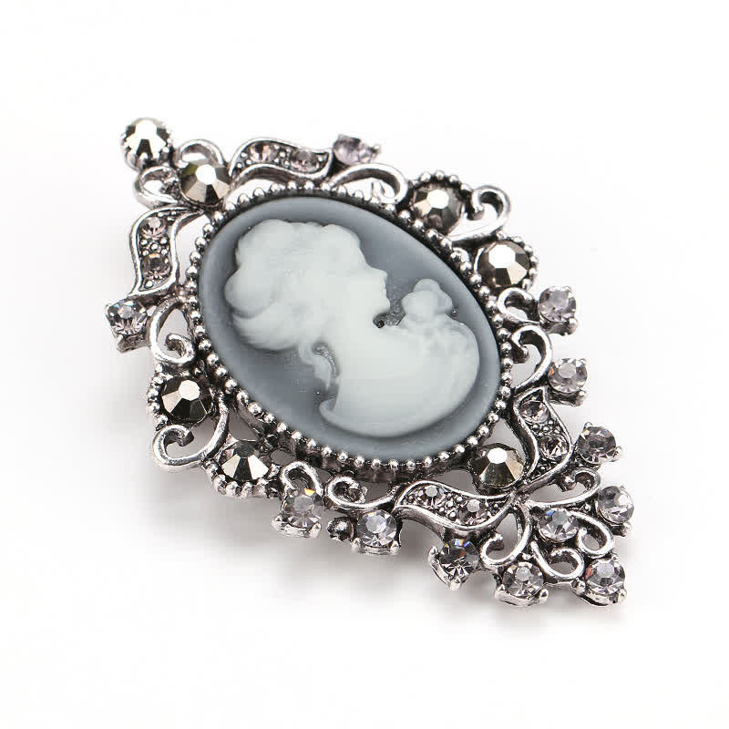 Women's Palace Beauty Queen Cameo Brooch - image 2