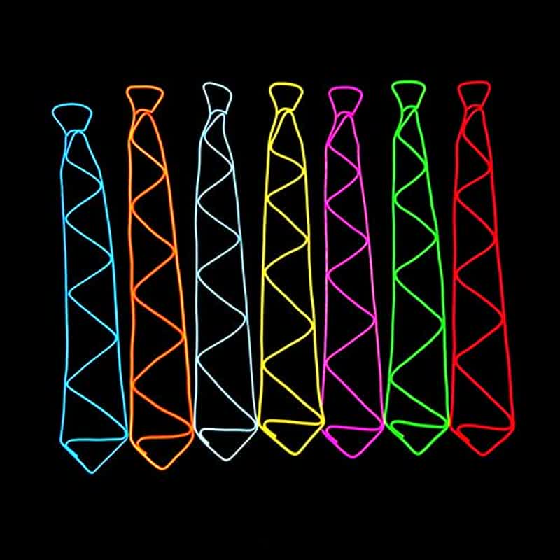 Cool Neon LED Strip Glowing Necktie - image 1