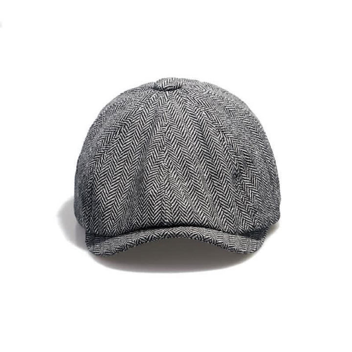 Men's Gentleman Herringbone Pattern Octagonal Beret Cap - image 6