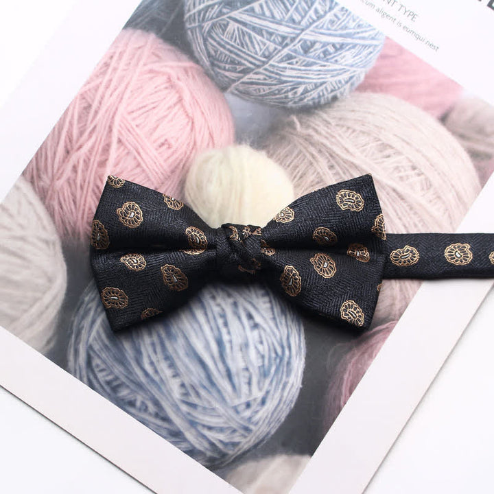 Men's Antique Yarn-dyed Jacquard Bow Tie - # 20 - image 23