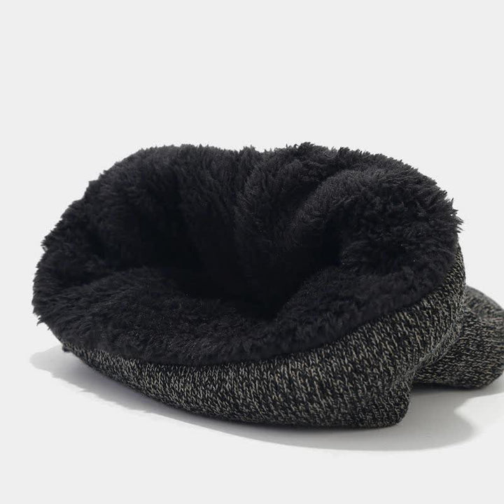 3Pcs Unisex Slouchy Warm Beanie Hat Scarf Gloves Set - image 4