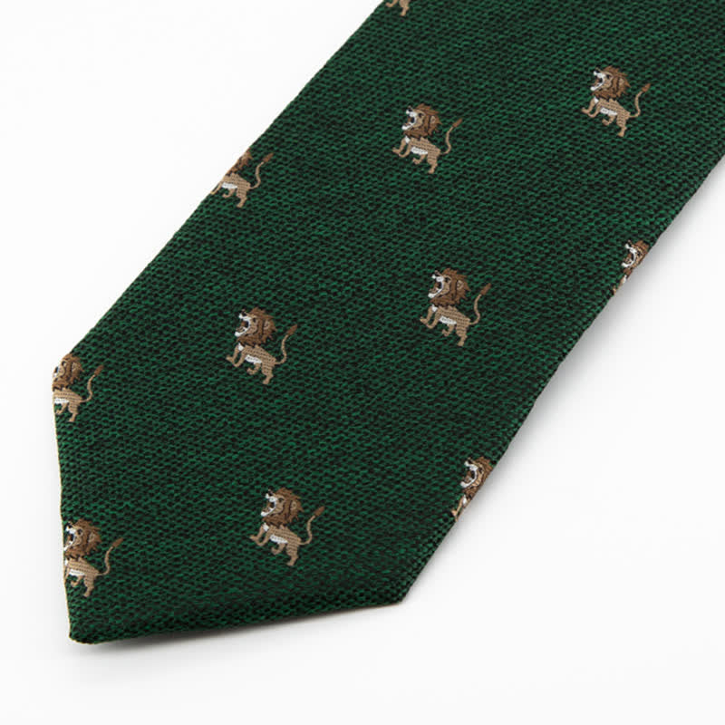 Men's Cartoon Animal Hunter Lion Necktie - image 6