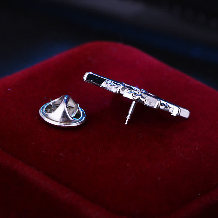 Men's Star Ship Anchor Brooch - image 4