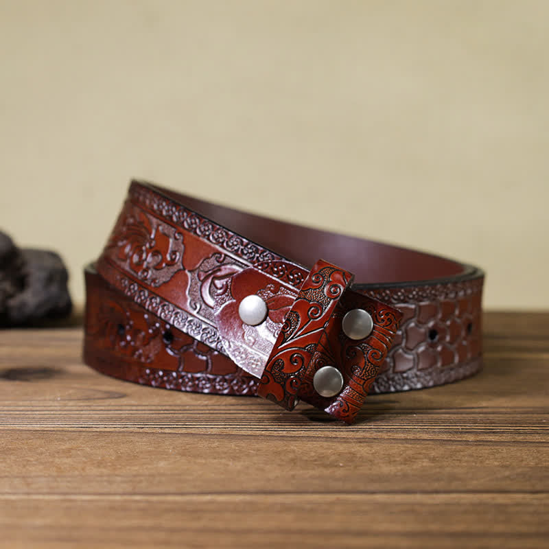Men's DIY Motorcycle Creative Beer Holder Buckle Leather Belt - image 27