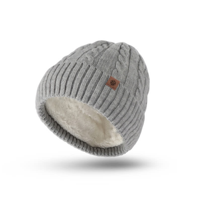 3Pcs Unisex Warm Hat Scarf Gloves Set - image 5