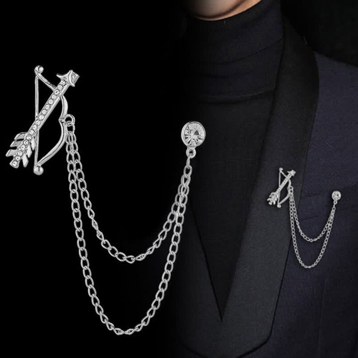Men's Cupid Arrow Chain Brooch - image 0
