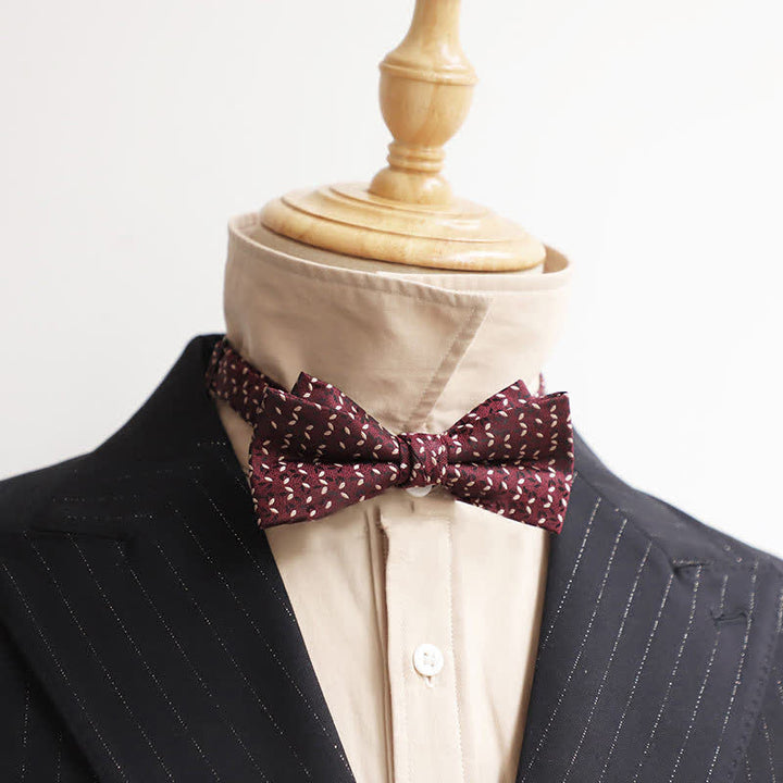 Men's Burgundy Series Gentleman Bow Tie - Style #13 - image 26