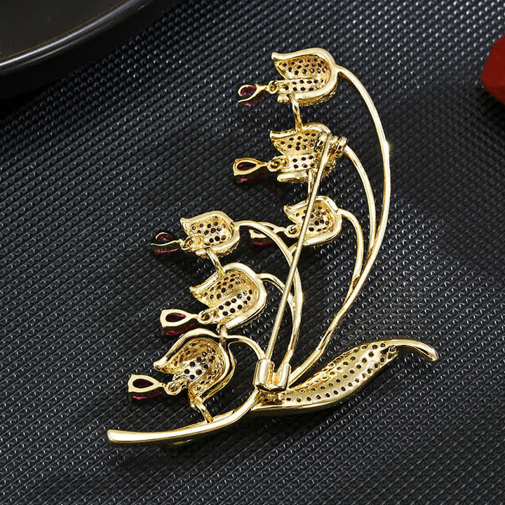 Women's Lily Of The Valley Brooch - image 9